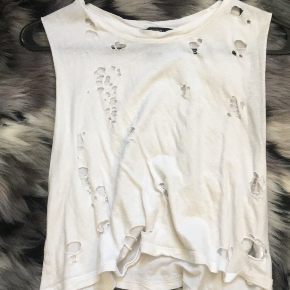 forever21 ripped tank!